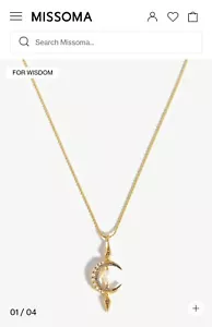 MISSOMA HARRIS REED CRESCENT MOON PEARL NECKLACE - Picture 1 of 8