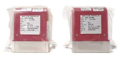 STEC SEC-4500M Mass Flow Controller MFC 20 SLM HCI Lot of 2 New Surplus - Image 1 of 4