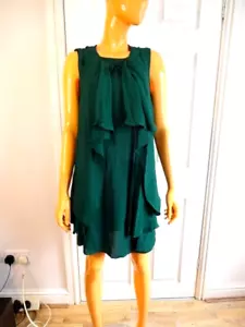 Proenza Schouler Emerald Green 100% Silk Origami Dress Size UK10 US6 NWT - Picture 1 of 17