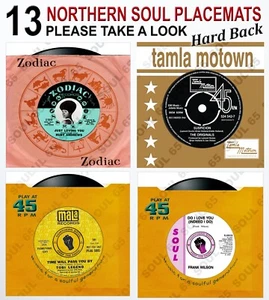 Northern Soul Placemat, Soul Record Placemat, Motown Placemat, Scooter Placemat - Picture 1 of 15