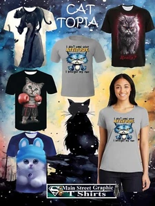 ¡NUEVO! GRANDES CAMISAS PARA GATOS VARIAS TALLAS MULTICOLORES MEDIANAS A 2X-GRANDES - Imagen 1 de 22