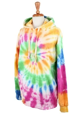 EPTM Tie Dye Hoodie Men's or Women's Multicolored Jersey Sweatshirt MSRP $60 - Image 1 of 4
