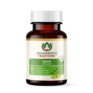 Maharishi Ayurveda Neem Organic 60 Tablets | Herbal Skin Wellness - Picture 1 of 6
