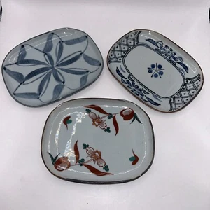 Vintage Hand Painted 6”x5” Small Ceramic Trays/Dishes - Picture 1 of 11