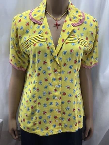 FL Malik camicetta da donna piccola floreale multicolore bottoni fiori MFC230822/TP1 - Foto 1 di 8