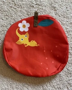 Pikmin Bloom Button Snap Pouch 6” Nintendo Official Cute Kawaii Japan Apple Bag - Picture 1 of 3