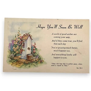 Vintage Missing Church See You soon Postkarte #24 Made in USA - Bild 1 von 2