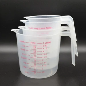 Small Measuring Cup Plastic Jug Beaker Kitchen Tool For Laboratories Parts UK - Picture 1 of 16