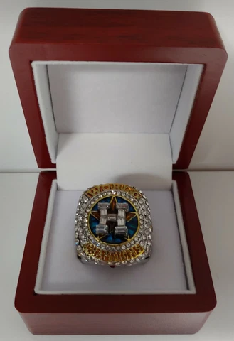 Jose Altuve - 2017 Houston Astros World Series Ring With Wooden Display Box Cover