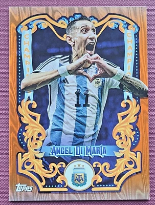 2023-24 Topps Argentina Fileteado Orange Refractor SP - Angel Di Maria 23/25 - Image 1 of 2