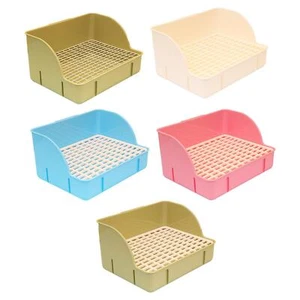 Rabbit Litter Box for Cage Cage Toilet Bedding Box for Bunny Hamster Ferrets - Picture 1 of 16