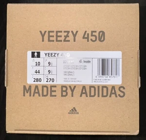 Adidas Originals - YEEZY 450 STONE GREY/ID9446/2023/UK9.5/US 10/Brand New In Box - Picture 1 of 10