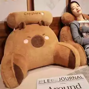 Cuscino Peluche Cartone Animato Carino Morbido Peluche Giocattolo Supporto Lombare Sedia Sedile Divano - Foto 1 di 20