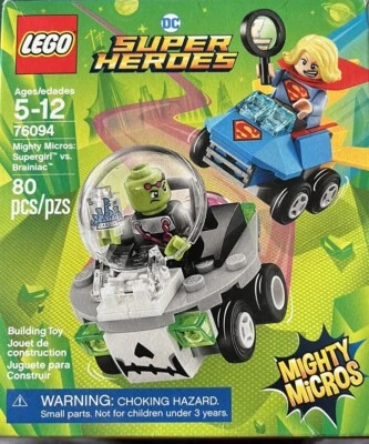 LEGO Mighty Micros #76094 SUPERGIRL VS. BRAINIAC - 80 pcs - Ages 5 -12 - Image 1 of 2