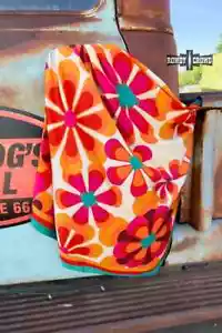 FUNKY FLORAL ~ WILD ~ RAG - Picture 1 of 1