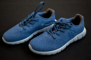 Giesswein Merino Schuhe Sneaker Trainers Schuhe Runners Jogging Blau Weiß 40 NEU