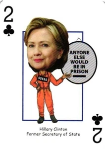 Hillary Clinton ehemalige politische Außenministerin Spielkarte - Bild 1 von 4