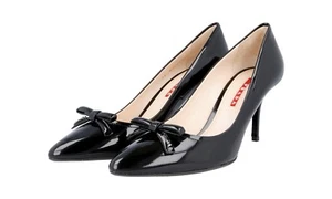 LUXUS PRADA PUMPS SCHUHE 3I5497 SCHWARZ LACKLEDER NEU 41 41,5 UK 8 - Bild 1 von 11
