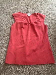 Camicia da donna rossa senza maniche Ann Taylor taglia media - Foto 1 di 5
