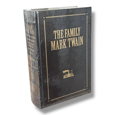1992 Sealed! The Family Mark Twain Leather Hardcover 5 Novels Barnes And Noble Foto 1 de 4