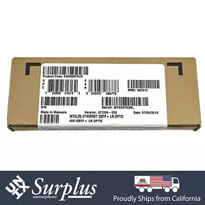 NEW INTEL E40GQSFPLR QSFP+ 40G 10km QSFP-40G-LR4 J10986-001 - Picture 1 of 8