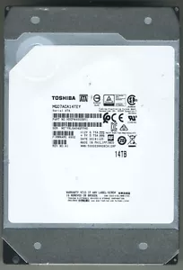 Toshiba Enterprise MG07ACA14TEY 3.5in 14 TB 7200 RPM Rev. NO. A1 FW 4902 - Picture 1 of 1