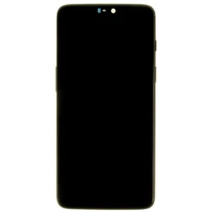 OLED Digitizer Frame Assembly for OnePlus 6 Black Replacement Repair Part Screen - Picture 1 of 2