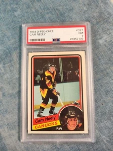 1984-85 O-Pee-Chee Hockey # 327 Cam Neely HOF ROOKIE BEWERTET PSA 7 - Bild 1 von 2