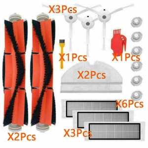 Side Brush&Hepa Filters&Bristle Brush for For Xiaomi Roborock S50 S51 S6 Vacuum - Picture 1 of 6
