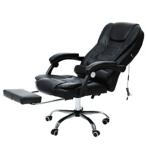 Massage Bürostuhl Chefsessel Schreibtischstuhl Drehstuhl Gamingstuhl Fußablage - Bild 1 von 10