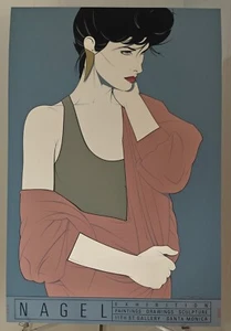 Patrick Nagel NC10 24x36 Serigraph Print-Signed 11th ST Gallery NC-10 w/Doc '86 - Picture 1 of 3
