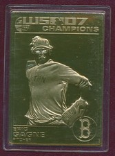 Eric Gagne 2008 Danbury Mint Boston Red Sox 2007 World Series 22Kt Gold Card