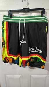Puma x Black Fives Ballroom Shorts Basketball Mesh 534493 01 Black Men's Size XL - Picture 1 of 15