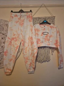 Girls tie dye jogging suit age 13-14 F&F - Picture 1 of 7