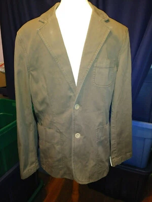 Perry Ellis 全新带标签男式 40 Reg。 休闲运动外套西装外套干黑麦棕褐色 MSRP 150 美元   — 第 1/4 张图片