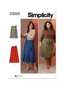 Simplicity SEWING PATTERN S3005 Misses Or Women's Skirts 10-18, 20W-28W,30W-38W - Picture 1 of 8