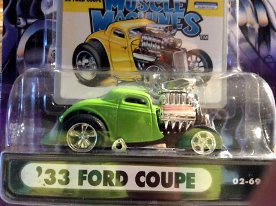 MUSCLE MACHINES 1933 FORD COUPE -   1/64 - 33 STREET ROD  - Image 1 of 3