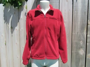 The North Face Red Fleece Full Zip Jacket Women's Size XL - Picture 1 of 8