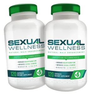 Sexual Wellness (Natural Male Enhancement) 120 Caps (2 Pack)  08/25 BUY 1 GET 1 - Picture 1 of 7