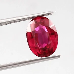 AAA Grade Natural Flawless Mozambique Red Ruby Loose Oval Cut Gemstone 11x7 MM - Picture 1 of 4