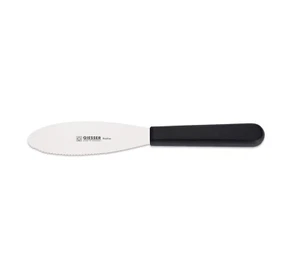 Giesser Messer Streichmesser Wellenschliff halbflexibel rutschfest schwarz 12 cm - Bild 1 von 5