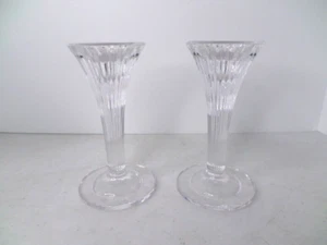 PAIR of WATERFORD MARQUIS CORINTH 6" CANDLESTICKS VG Condition - Made in Austria - Picture 1 of 10