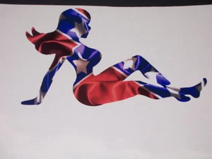 Sexy Trucker Girl Window Decal Sticker Decals Fit Car Truck SUV Jeep - Picture 1 of 2