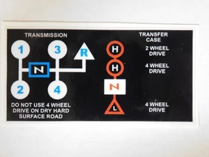 International Harvester IHC C120 Transfer Case Brand New Decal - Foto 1 di 2