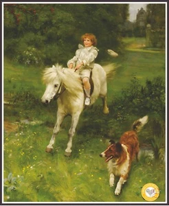 Horse Rider 1182 - Chart Counted Cross Stitch Pattern craft - Bild 1 von 5