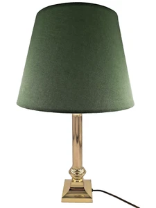 Lámpara De Mesa Gebrüder Cosack De Latón Con Pantalla Verde Vintage Años 70 ✅ - Imagen 1 de 13
