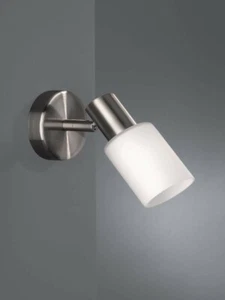 Massive Philips Applique Pronto 50080/17/10 Steel White Glass Class A E14 - Picture 1 of 2