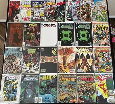 КЛЮЧЕВОЙ ЛОТ (27) комиксов Marvel и DC с No1, вариантами, Халком, Дэдпулом Людьми Икс + - Изображение 1 из 4