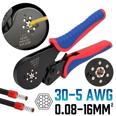 0,08-16mm² Crimpzange Aderendhülsen Set Presszange Aderendhülsenzange Zangen - Bild 1 von 4