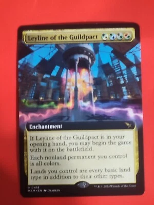 Mtg. Leyline of the Guildpact. Foil Borderless. Murders at Karlov Manor. Nm - Image 1 of 2